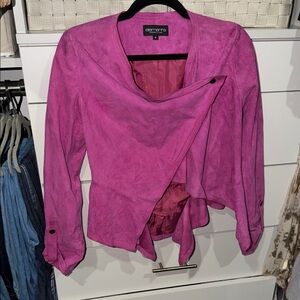 Element Women's Vibrant Pink Suede Blouse